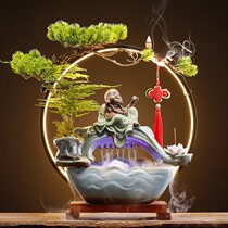 Creative fortune flowing water ornaments fountain humidification water circulation living room office desktop decoration opening gift