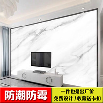 Customized marble bamboo wood fiberboard TV background wall integrated panel seamless splicing wall panel high-gloss painting quick installation