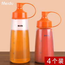 Squeeze sauce bottle sharp mouth squeeze bottle household honey bottle salad sauce squeeze sauce bottle oil consumption bottle sauce bottle seasoning bottle