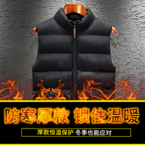  New casual tooling down cotton vest jacket mens vest autumn and winter jacket wear warm vest waistcoat