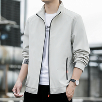 2022 New Spring Jacket Men Spring And Autumn Trend Handsome Fashion Casual Jacket Top Stand Collar Baseball Suit Zipper