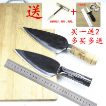 Opening shell knife oyster knife Oyster Oyster Oyster knife scallop sea fresh knife snail cutter multi-use pry knife forged wooden handle