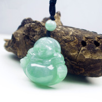 Jade Buddha pendant Mens and womens ice jade Buddha Male Maitreya Buddha pendant A goods Jade Jade Jade jade pendant Laughing Buddha