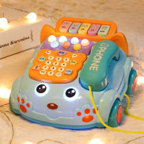 Children's simulation telephone baby puzzle early education music 0-3 years old male and female multifunctional landline toys