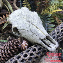 Simulation dinosaur animal skull resin duck climbing pet fish tank decoration aquarium cave hermit crab landscaping ornaments