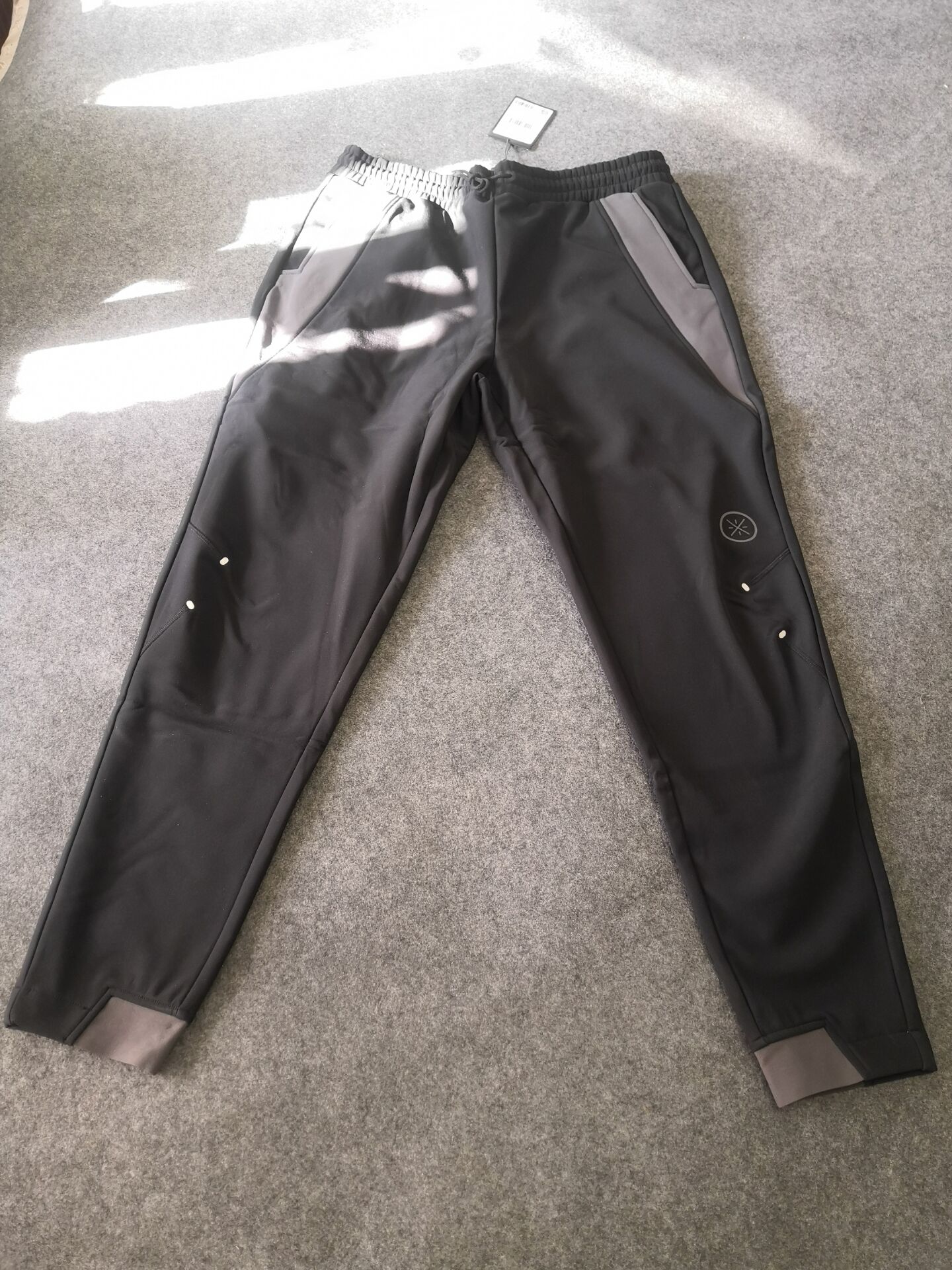 Li Ning sponsored big-code man Wade catch velvet sweatpants big size 5XL 6XL plus fattening plus mens ski pants