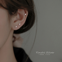 Silver earrings ear piercing minority design female ear jewelry earrings sleep free ear bone nails high-end 2023 new style