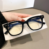 gm black-framed southside glasses female myopia matching degree plain Yan Xing language 8009A