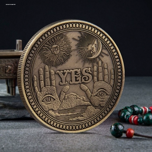 Решение -применение валюты металлическая игра Coin Creative Card Yes или Ni Lucky Vurrance