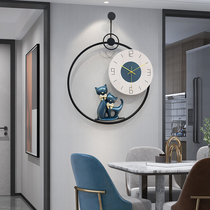 Net Red personality creative light luxury living room wall clock fashion home clock decoration wall clock modern simple atmosphere