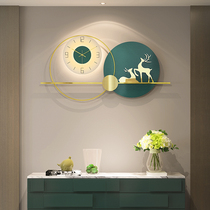Light luxury decoration living room wall clock simple modern clock home restaurant Net red clock hanging wall hanging atmospheric high-grade