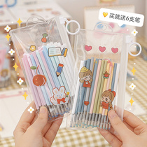 80 barrels of press-on quick-drying refills Japanese ins fairy press-on gel pen girls ballpoint pen black