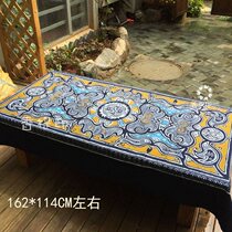 Chinese traditional folk art tablecloths Guizhou Miao handmade batik tablecloth long square tablecloth square coffee table cloth
