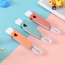 Milk bottle brush baby bottle shabu cleaning set straw nipple silicone bottle cleaning brush cup cover brush