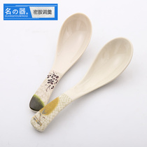 Famous melamine plastic spoon baby spoon learning to eat newborn spoon small spoon household long handle spoon tableware