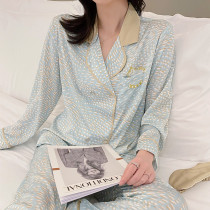 Toxic texture ~ CHAO soft CHAO soft Japanese sweet silk pajamas women cardigan long sleeve cute cat