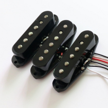 East Lilly Guitar ST Single Coil Pickup Retro Classic 2 Aluminium Nickel Cobalt Traffic Wrong Type Black Set