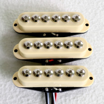 East Lilly Electric Guitar ST Single Coil Pickup Medium Frequency Strong Ceramic Magnet Hexagon Soundpoint Black Set