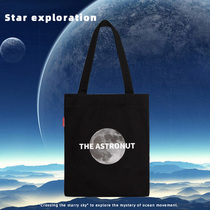 Summer Planet printed sail cloth bag shopping bag day Totbag boys American Tide Cards Single Shoulder Bag Handbag