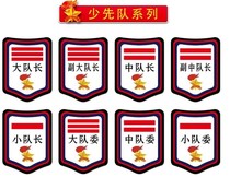 Young Pioneers Leader Sign Board Student Class Cadre Armband Team Leader Class Representative Armband One Bar Class Committee Card Customization