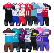 Riding Suit Short Sleeve Suit Fleet Version Ring Method Road Bike Short Sleeve Breathable Speed Dry Silicone Seat Cushion Customizable