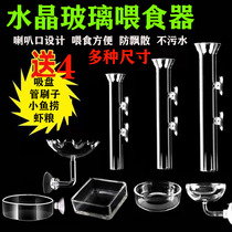 Fish tank feeding tube crystal shrimp feeding tube fish tank feeding tube glass shrimp basin feeding shrimp bottom fish tank feeding