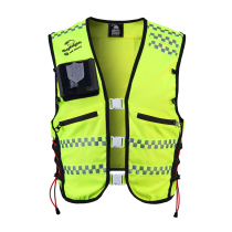 WK wing Knight motorcycle motorcycle riding vest vest team iron riding LED light backpack chest protector reflective motorcycle