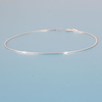 925 sterling silver fine anklet female Korean sweet student best friend simple very fine snake bone chain Japanese and Korean forest department