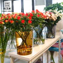 Acrylic transparent flower bucket Florist flower waking flower bucket round large plastic bubble flower bucket floral flower arrangement supplies