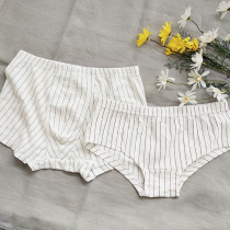Knitted soft wash linen content High men and women underwear tendon body body body breathable cotton linen waist boxer head