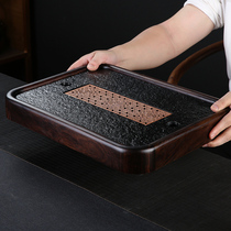 Ebony Wood Wood Wood Wood tea tray simple household Tea Sea small water storage drainage simple modern living room tea table