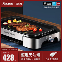 Fastee export original electric barbecue grill household barbecue plate Electric baking plate smoke-free grilled fish barbecue pot