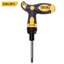 Del tool T-type ratchet telescopic dual-purpose screwdriver with magnetic screwdriver DL626012