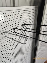 Hole plate hole plate adhesive hook supermarket shelf adhesive hook with price tag 3 2 Pitch White Black double line adhesive hook