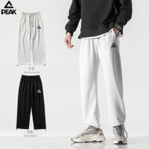 Pike Sports Pants Mens Pants Fall Pure Cotton Straight Drum Leather Pants Summer Thin breathable small-footed pants loose basketball pants