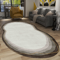 侘寂风客厅地毯简约线条赤贫茶几毯大面积抽象北欧夏季卧室床边垫