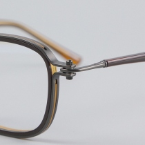 Italian sheet pure titanium retro vintage punk mechanical wind can be equipped with height number myopia frame men and women