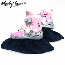 1 pair of roller skates shoe covers thickened waterproof 38cm black sneakers canvas shoes roller skates universal shoe covers