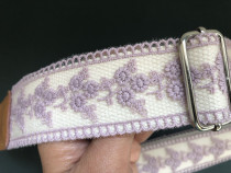 Handmade gentle lilac lace ukulele strap ukulele strap ukulele strap ukulele strap