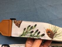 Handmade pine cone GUITAR STRAP thickened 5CM is suitable for folk GUITAR electric GUITAR etc.