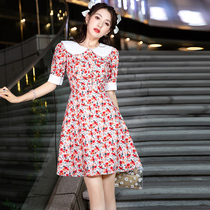 French dress small evening dress Womens summer short models can usually wear socialites light luxury niche high-end birthday host skirt