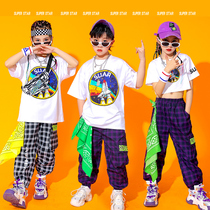 Tidal Card Children Street Dance Costumes Boy Hip Hop Suit Country Tide Girls Dress Hiphop Walk Show Jazz Dance Out