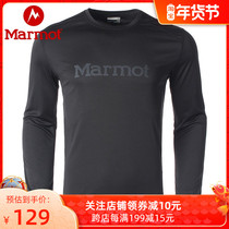 Clearance sale Marmot Marmot outdoor sunscreen UV mens crew neck long sleeves quick-drying T-shirt clothing