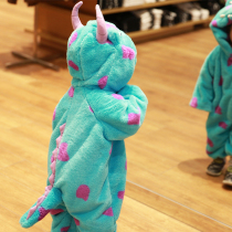 Halloween childrens costumes hairy monster Sullivan clothes cos clothes baby animal styling clothes dinosaur pajamas