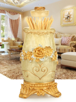 Floss box creative automatic high-end coffee table under storage European toothpick box Cotton Box Cotton Box storage box creative toothpick box