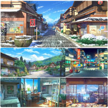 Animation beautiful scenery Mouse pad Large two-dimensional notebook office computer keyboard pad custom desktop mat