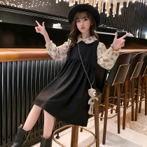 Girl dress autumn 2021 New Chinese big child Korean shirt spring and autumn girl foreign style vest princess skirt