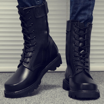 Leather boots men's special forces combat boots high-top military hook shoes leather outdoor tooling martin boots men's boots