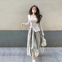 2022 Autumn Winter New Womens Clothing Small Scent Wind Suit Superior sister Wind Light Breeze Ripeness Dress Spring Dress
