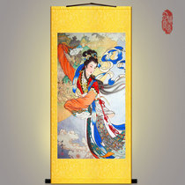 Change running Moon Idol portrait Moon Palace fairy hanging painting Mid-Autumn Festival day goddess female fairy decoration calligraphy scroll painting scroll painting